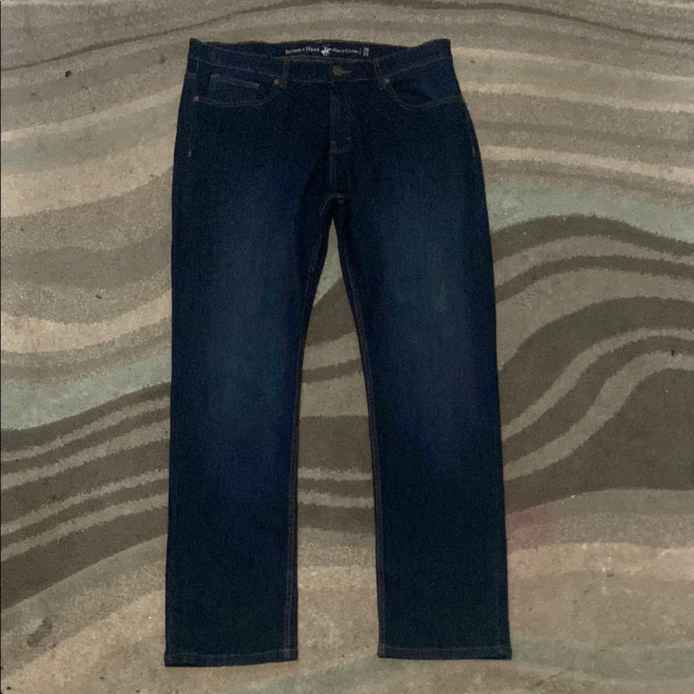 Beverly Hills Polo Club Blue Straight Jeans Classic Style